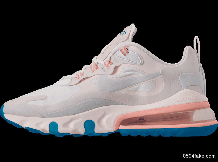 Nike Air Max 270 React“Summit White”耐克全新Max270属于夏天的配色 货号:AO4971-100