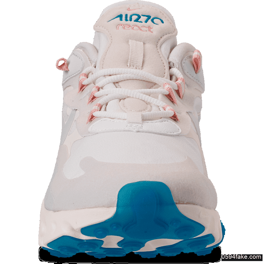 Nike Air Max 270 React“Summit White”耐克全新Max270属于夏天的配色 货号:AO4971-100