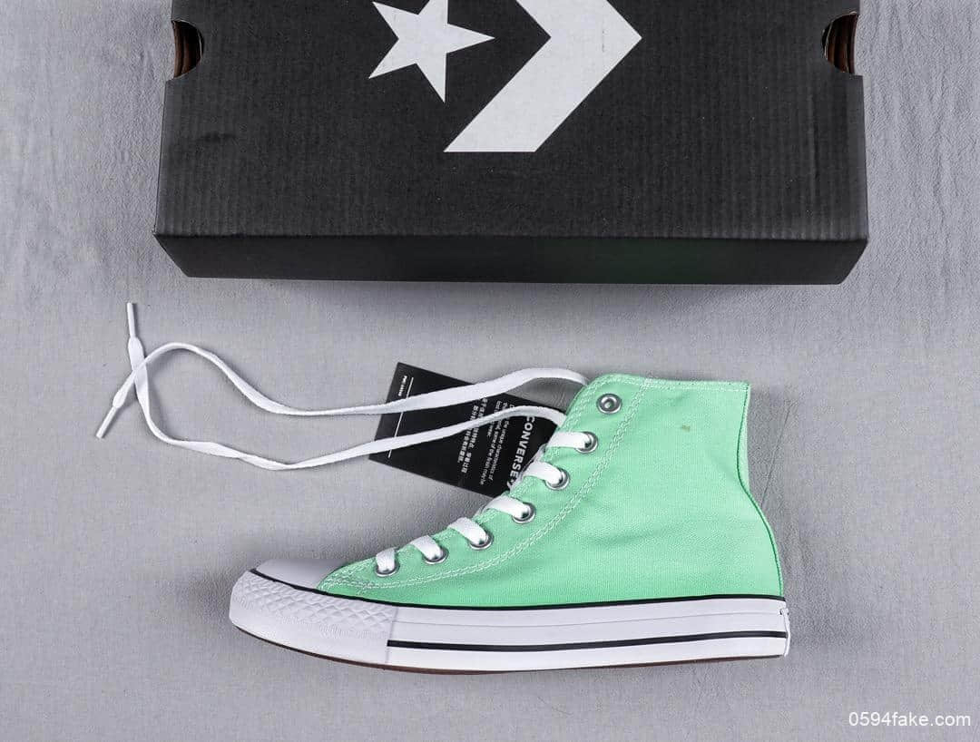 匡威Converse ALL STAR正确硅蓝中底高帮双鞋带美国限定 货号:164396C