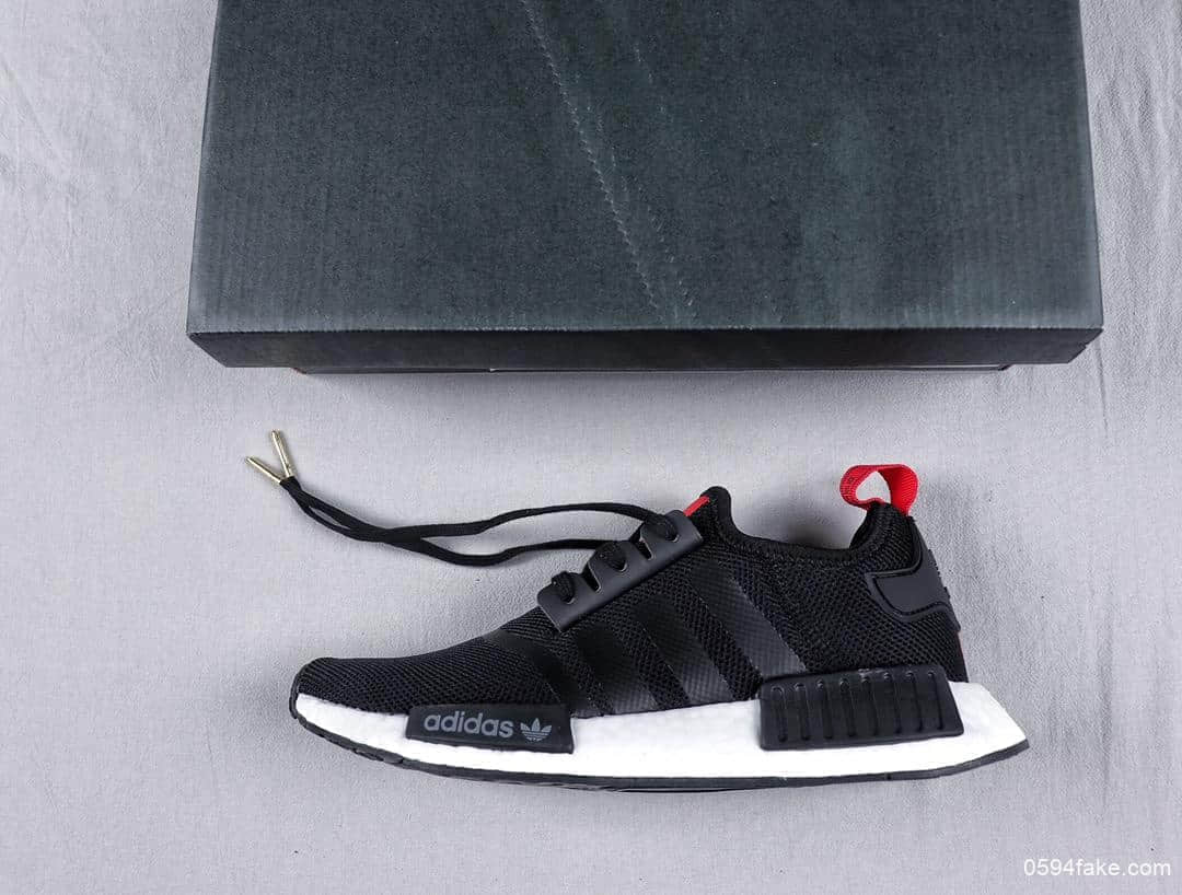 阿迪达斯Adidas NMD R1 Primeknit Triple Black顶级巴斯夫真爆真标针织联名款时尚潮流休闲运动潮鞋 货号:B42087