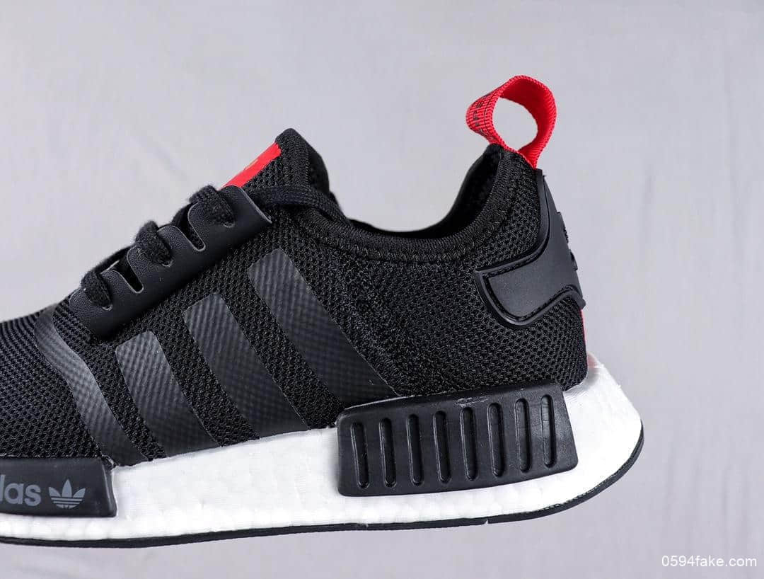阿迪达斯Adidas NMD R1 Primeknit Triple Black顶级巴斯夫真爆真标针织联名款时尚潮流休闲运动潮鞋 货号:B42087