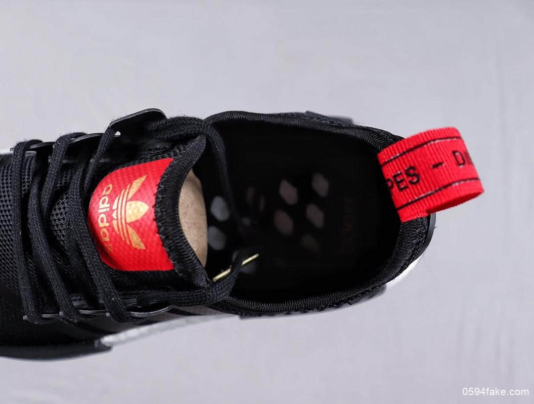 阿迪达斯Adidas NMD R1 Primeknit Triple Black顶级巴斯夫真爆真标针织联名款时尚潮流休闲运动潮鞋 货号:B42087
