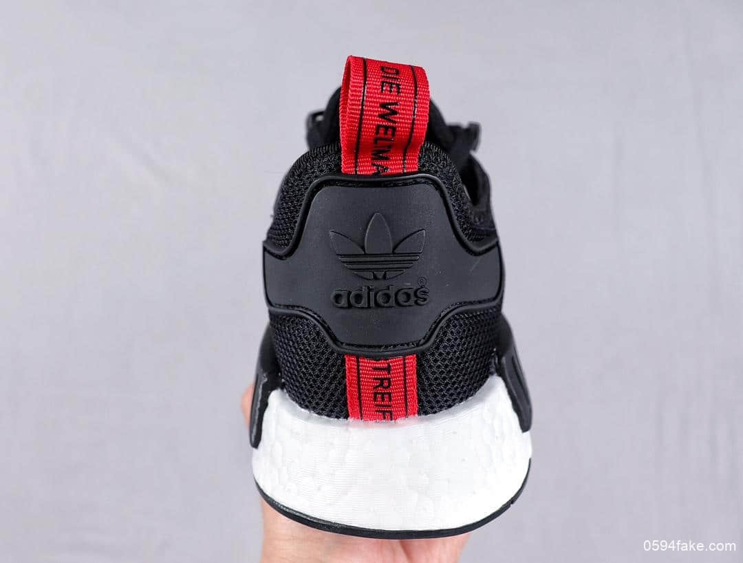 阿迪达斯Adidas NMD R1 Primeknit Triple Black顶级巴斯夫真爆真标针织联名款时尚潮流休闲运动潮鞋 货号:B42087