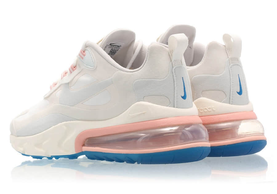Nike Air Max 270 React“Summit White”耐克全新Max270属于夏天的配色 货号:AO4971-100