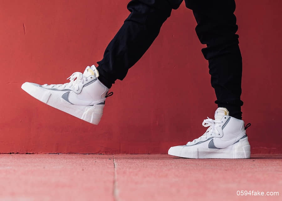 Sacai x Nike Blazer Mid新配色“Wolf Grey”！百搭中性色调！ 货号：BV8072-100