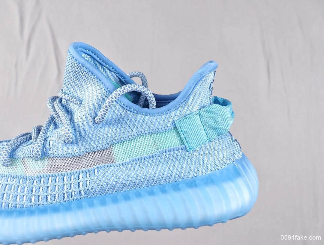 Adidas Yeezy BOOST 350 V2 Bluetr Antlia纯原版本侃爷明星同款百搭轻便爆米花中底休闲运动慢跑鞋 货号:FW9008