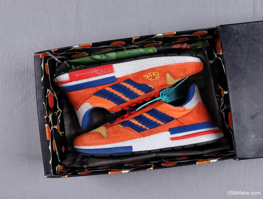 阿迪达斯Dragon Ball Z x Adidas ZX500 RM Boost SON GOKU ZX500公司级三叶草七龙珠联名款休闲鞋爆米花百搭休闲复古慢跑鞋 货号:D97046