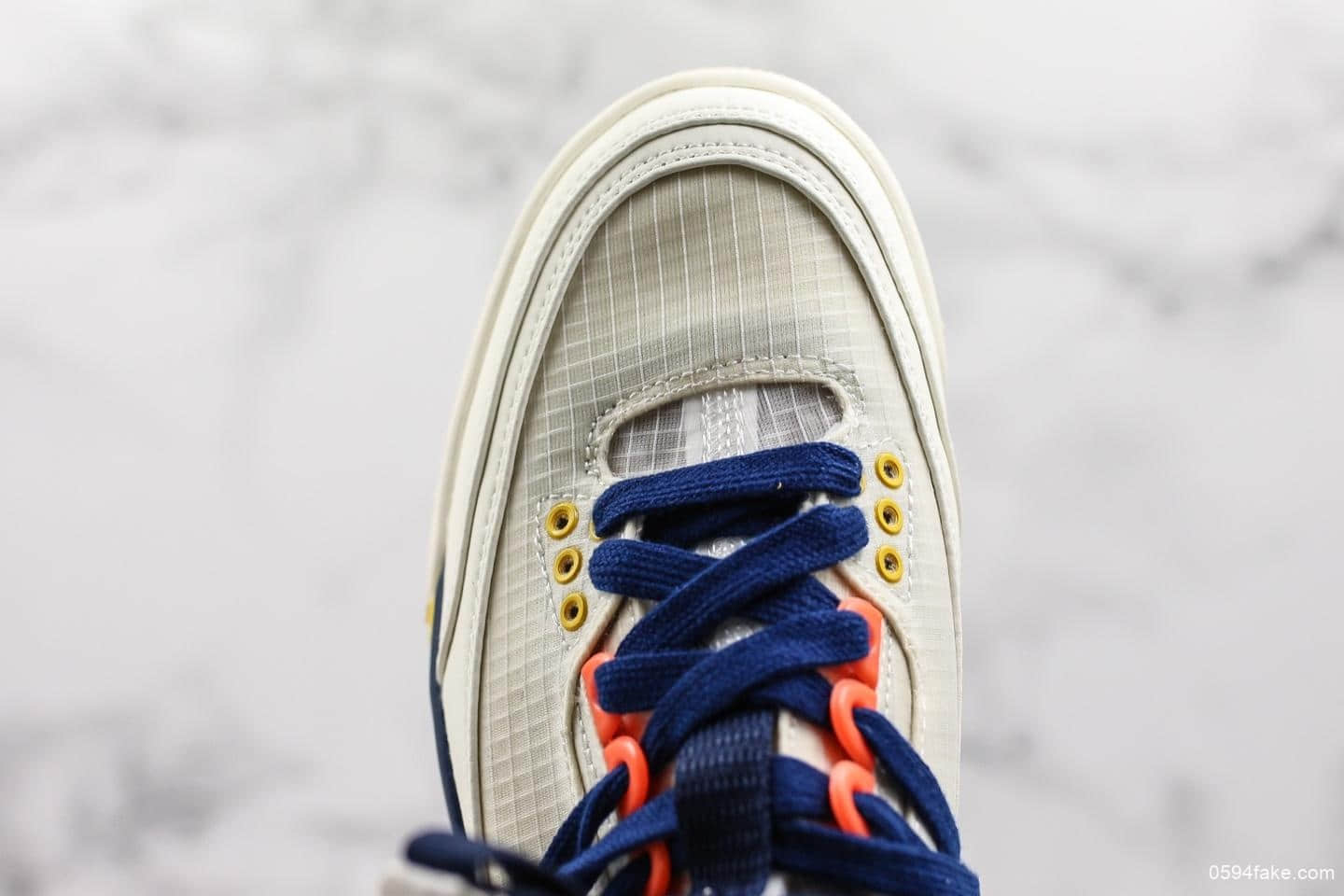 耐克Nike Air Jordan 3 RTR EXP Lite公司级AJ3白蓝配色透明蝉翼休闲穿搭文化篮球中筒靴 货号：BQ8394-100