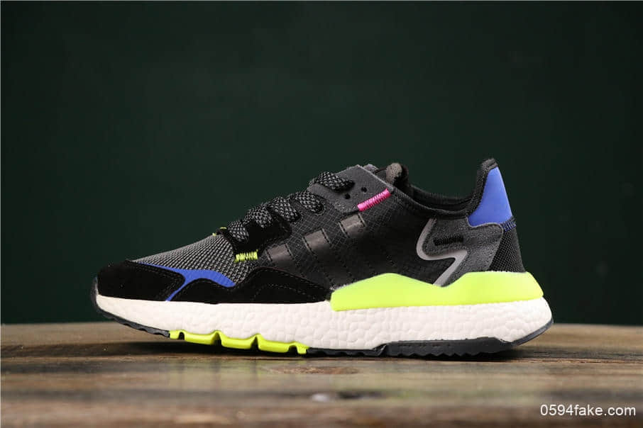 阿迪达斯Adidas Nite Jogger 2019 Boost夜行者网布搭配麂皮拼接打造鞋面真标高品质原厂大底 货号:EE9462