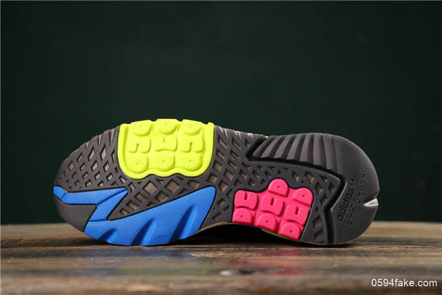 阿迪达斯Adidas Nite Jogger 2019 Boost夜行者网布搭配麂皮拼接打造鞋面真标高品质原厂大底 货号:EE9462