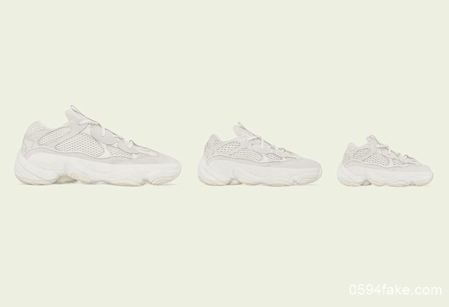 侃爷椰子Adidas Yeezy 500“Bone White”搭载黄油色外底!将于8月份发售!
