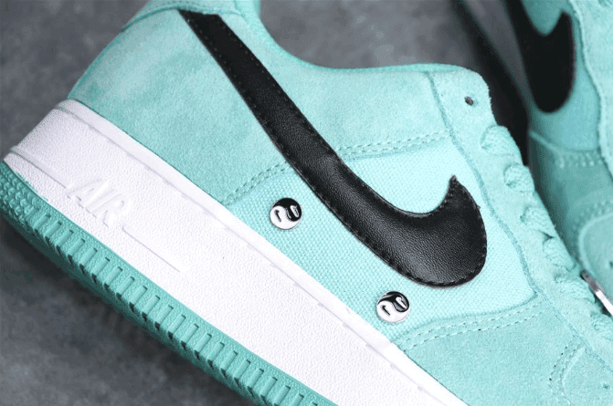 Nike Air Force 1 Have A Nike Day湖水绿笑脸 耐克空军一号顶级真标翻毛皮革低帮运动鞋 货号:BQ8273-300