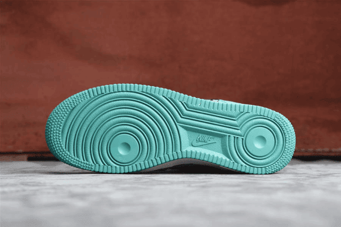 Nike Air Force 1 Have A Nike Day湖水绿笑脸 耐克空军一号顶级真标翻毛皮革低帮运动鞋 货号:BQ8273-300