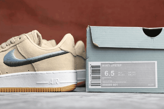 Nike Air Force 1 UPSTEP裸粉 耐克空军一号公司级双色拼接刺绣官方同步更新 货号：898889-801