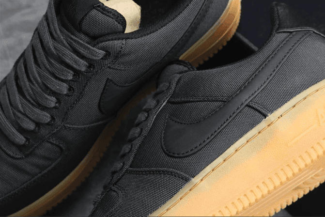 Nike Air Force 1'07 LV8 “style”黑色牛仔色 耐克空军一号公司级头层牛仔布板鞋 货号：AQ0117-002