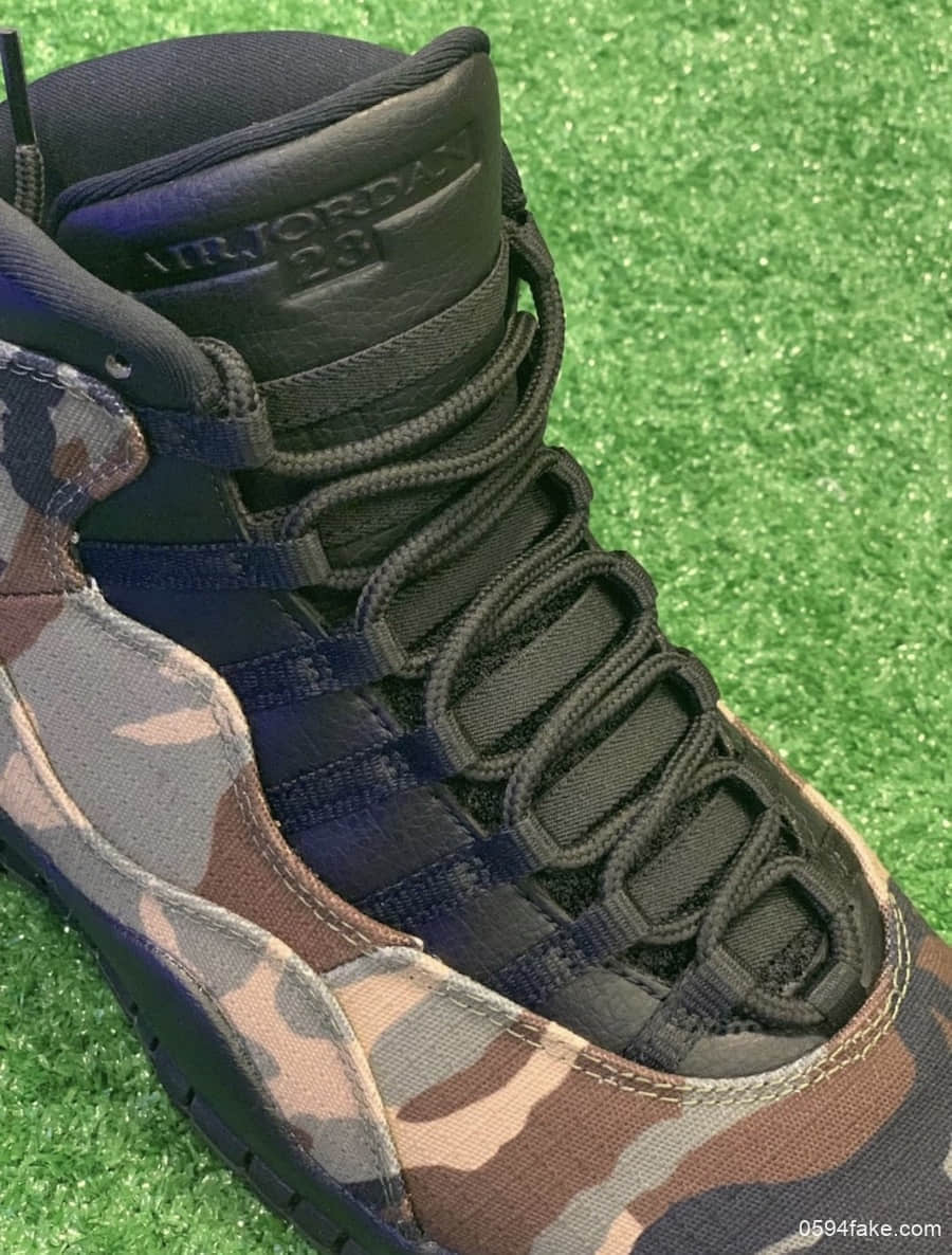 迷彩配色+军用布料！这双Air Jordan 10“Camo”绝对有型！ 货号：310805-200