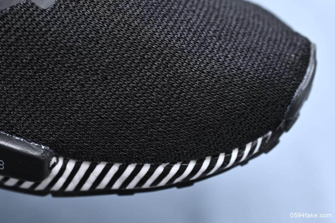 阿迪达斯Adidas NMD R1 Primeknit Triple Black顶级巴斯夫真爆真标针织联名款休闲运动鞋 货号:EF2357