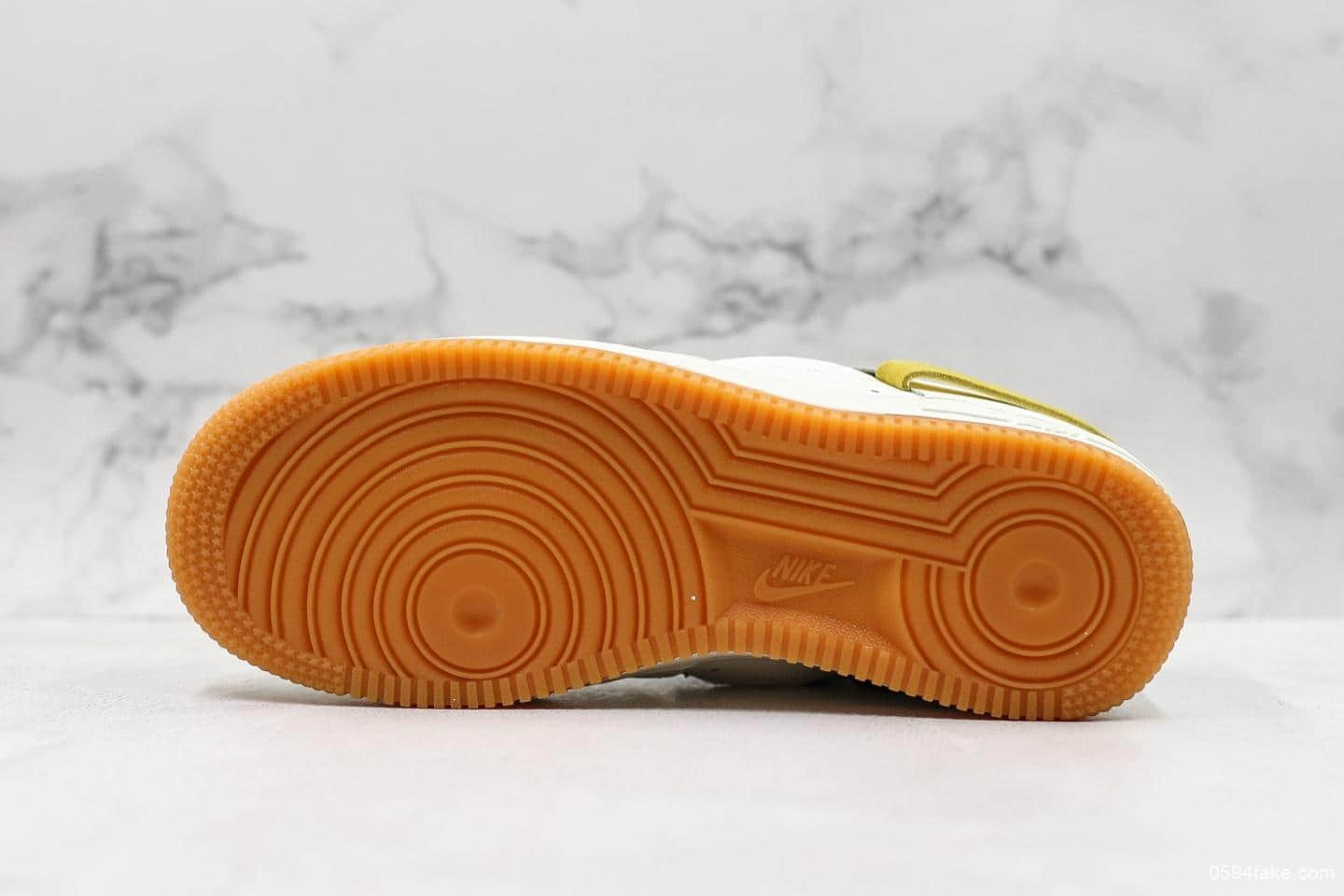 耐克Nike Air Force 1 Inside Out三方联名款公司级版本空军一号断勾黑黄低帮运动休闲板鞋 货号：BV0740-101