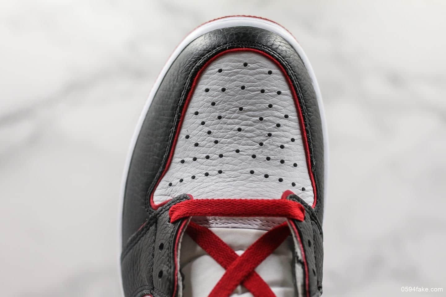 乔丹Air Jordan 1 RETRO HIGH OG AJ1新黑红描边VG纯原版本高帮AJ1区别市面通货版本原厂STAR 货号:555088-062