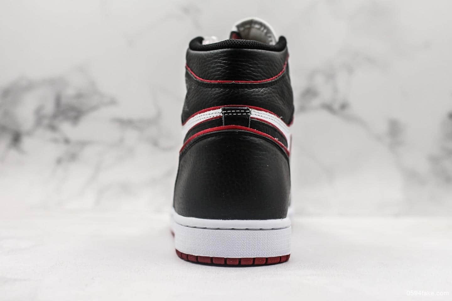 乔丹Air Jordan 1 RETRO HIGH OG AJ1新黑红描边VG纯原版本高帮AJ1区别市面通货版本原厂STAR 货号:555088-062