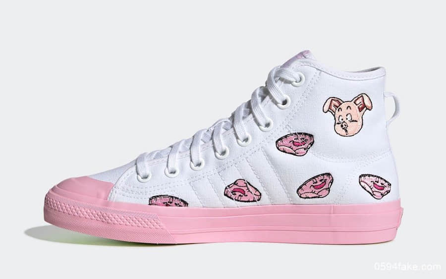 猪猪女孩必备!Dragon Ball Z x adidas Nizza Hi “Oolong”即将发售! 货号:EH3289