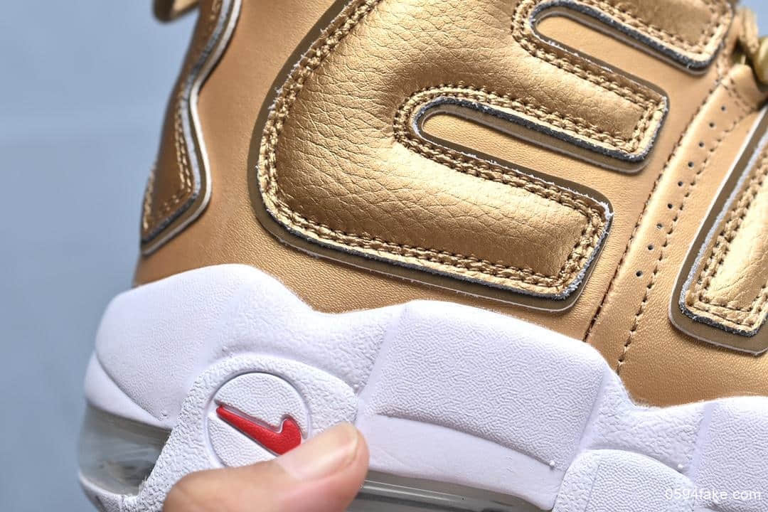 耐克Nike Air More Uptempo皮蓬经典高街百搭篮球鞋系列联名款真标原盒顶级小潘气垫头层牛巴革鞋面 货号:902290-700