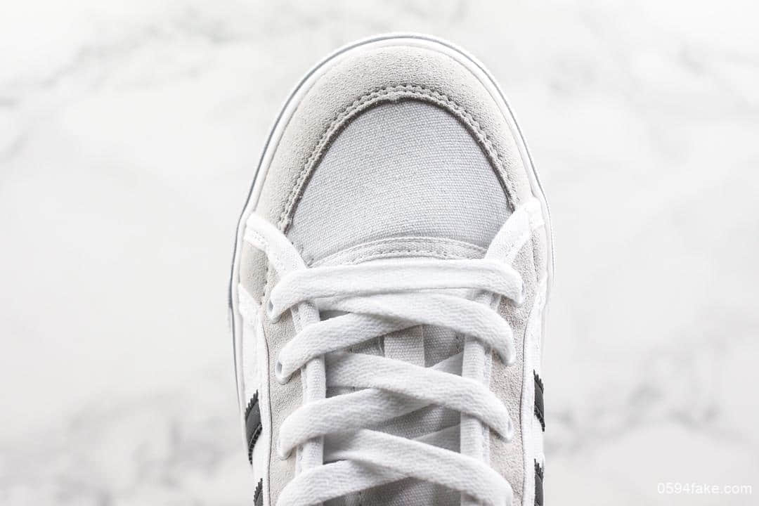 阿迪达斯Adidas Nizza公司级版本三叶草校园低帮休闲帆布板鞋吴亦凡同款 货号:AF6287