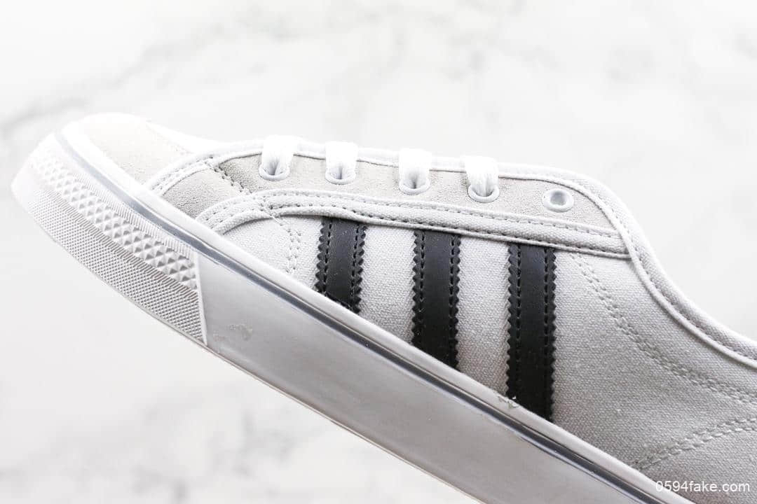 阿迪达斯Adidas Nizza公司级版本三叶草校园低帮休闲帆布板鞋吴亦凡同款 货号:AF6287