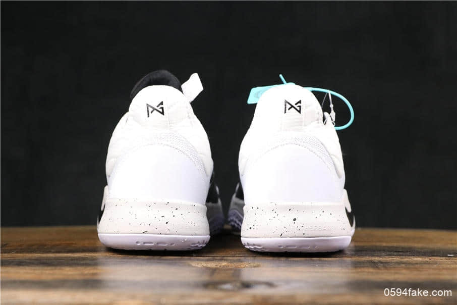 耐克Nike PG3 EP保罗三代公司级黑白斑点实战篮球鞋原鞋开模原标原盒 货号:AQ2607-101