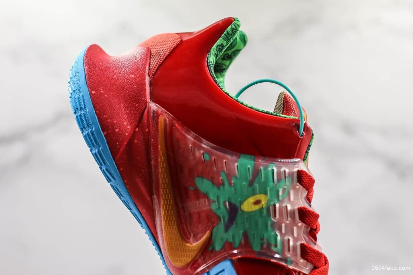 耐克SpongBob Squarepants x Nike Kyrie Low 2 Mr Krabs公司级版本欧文2代蟹老板痞老板红海绵宝宝主题系列实战篮球鞋 货号：CJ6953-600