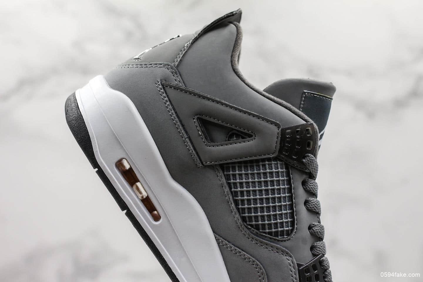 乔丹Air Jordan 4 Retro Cool Grey纯原版本AJ4酷灰配色原档案数据开发原盒原标实战篮球鞋 货号:308497-007