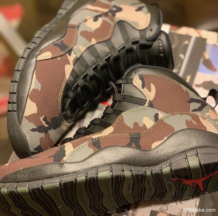 Air Jordan 10“Camo”更多细节图释出！真的绝了！ 货号：310805-201