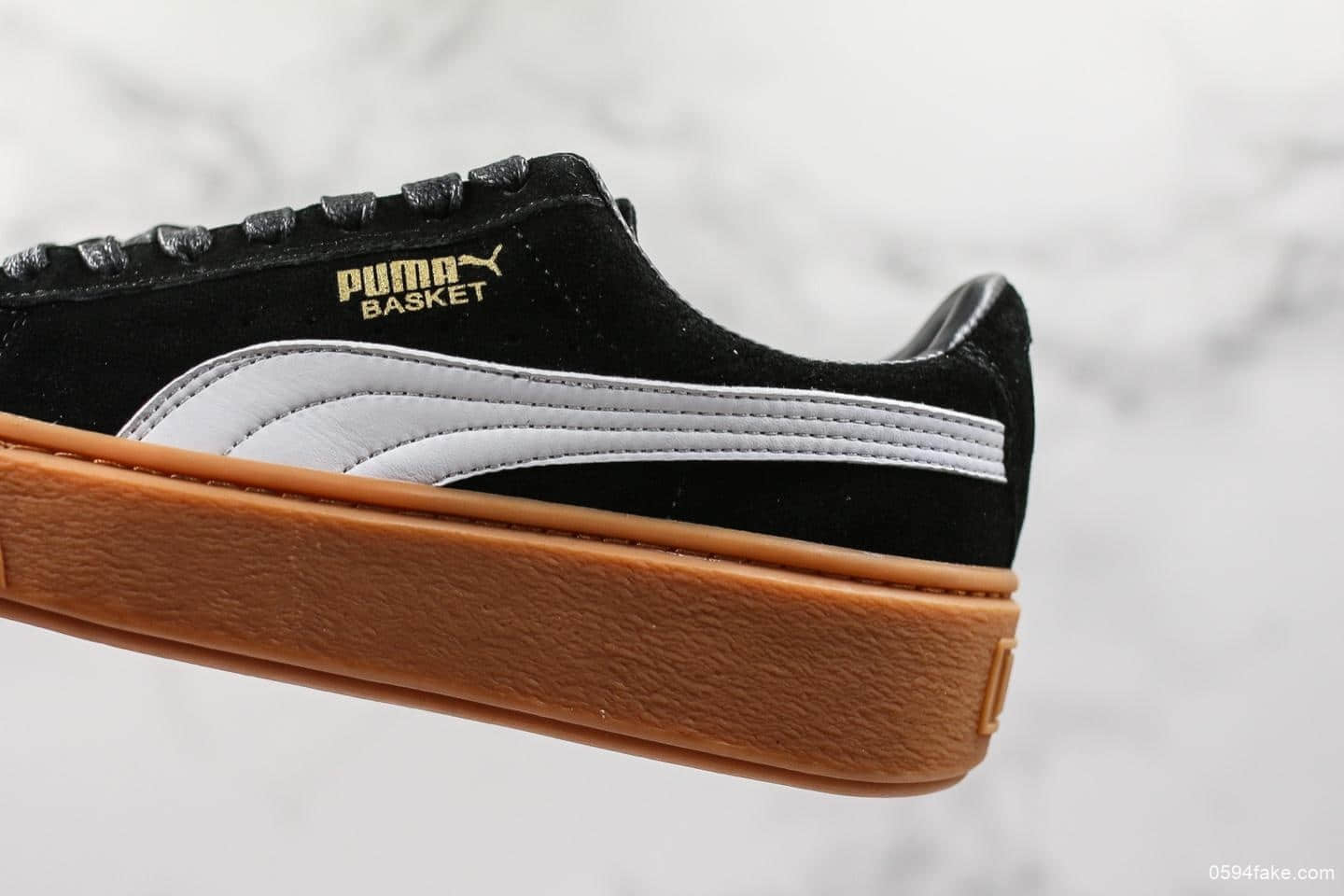 彪马Puma Suede Platform蕾哈娜二代黑棕公司级 杨幂同款 货号：363559-02