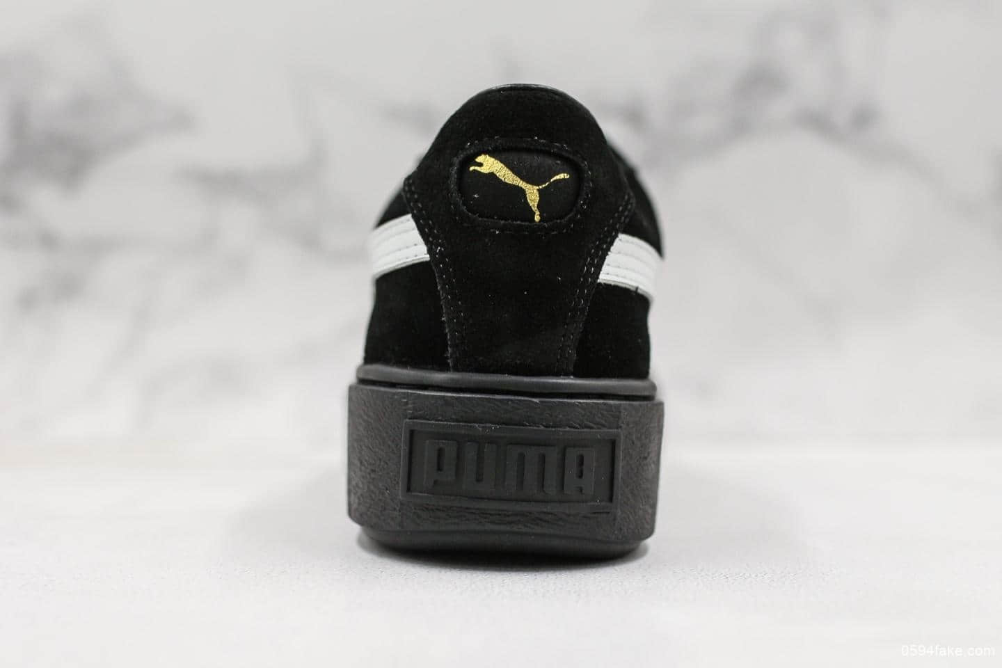 彪马Puma Suede platform蕾哈娜二代黑色公司级 日常百搭街拍首选 货号：366009-02