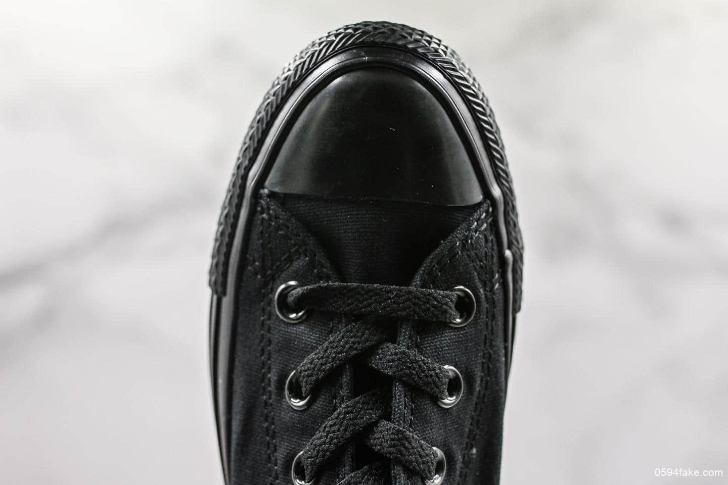 匡威Converse Chuck Taylor All Star Core Hi黑色高帮帆布鞋真标带半码原盒原标原厂硫化楦型 货号:1Z588