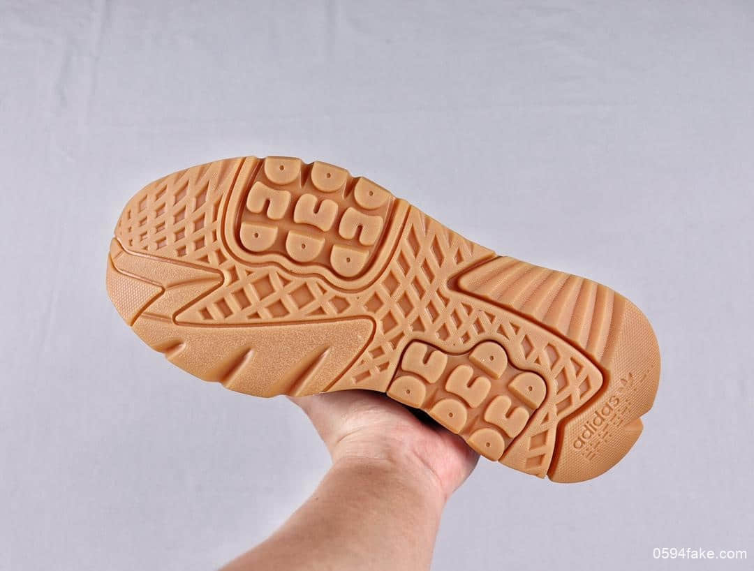 阿迪达斯Adidas Nite Jogger 2019 Boost公司级3M反光联名夜行者复古跑鞋原盒原标全掌Boost科技 货号：EG2956