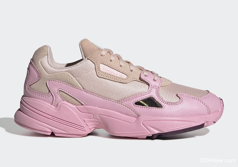 满满粉色调能否勾起你的少女心？adidas Falcon“Rose Pink”即将发售！ 货号：EF1994
