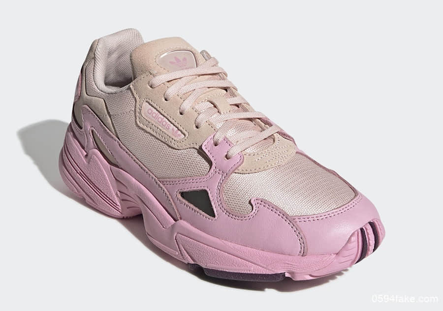 满满粉色调能否勾起你的少女心？adidas Falcon“Rose Pink”即将发售！ 货号：EF1994