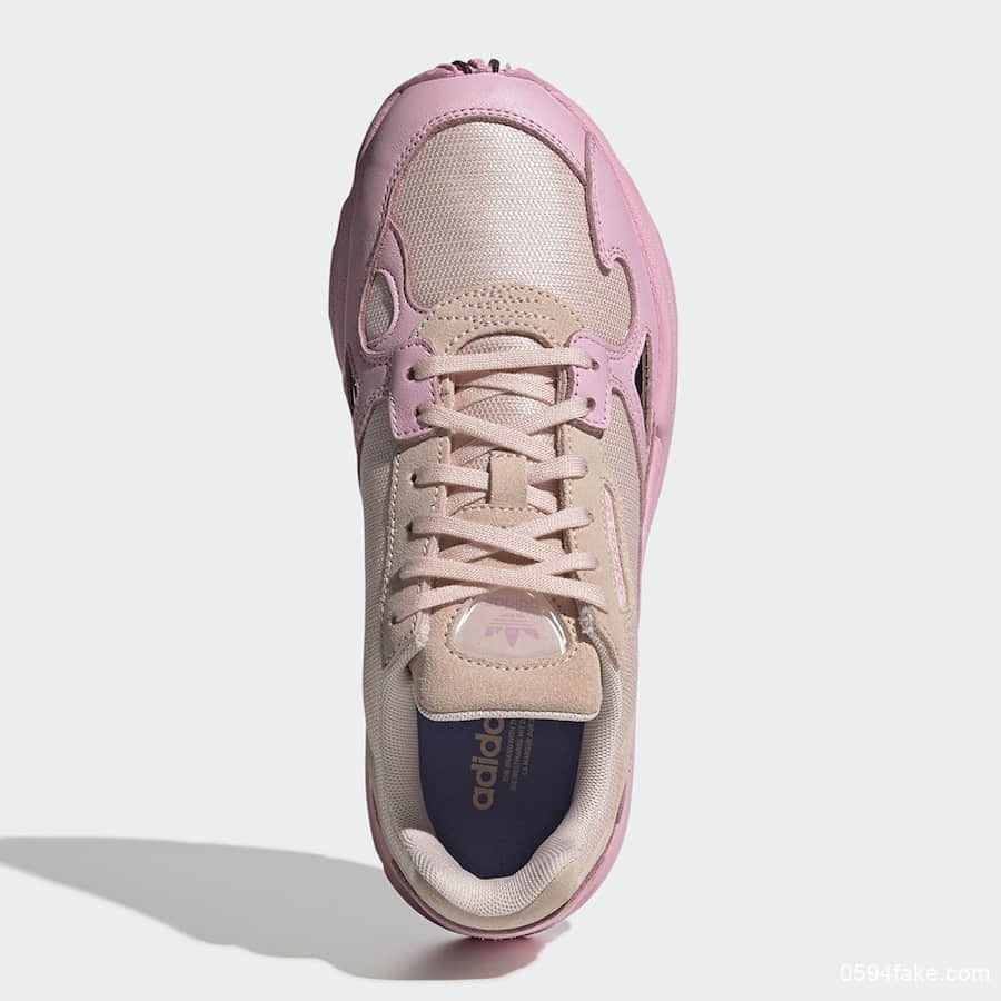 满满粉色调能否勾起你的少女心？adidas Falcon“Rose Pink”即将发售！ 货号：EF1994