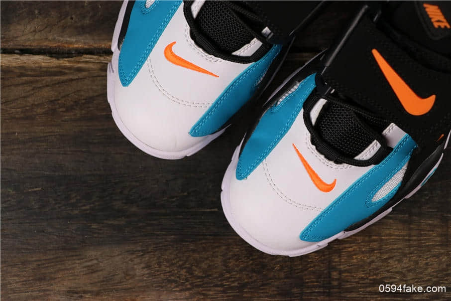耐克Nike Air Barrage Mid QS Black White Purple蓝白黑纯原带半码内置Air气垫 货号：CD9329-003