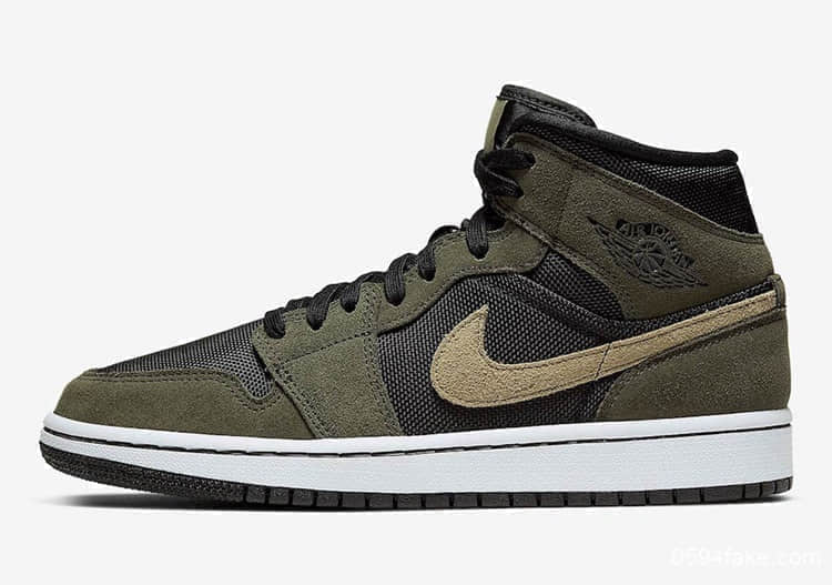 强烈的军事风格！工装搭配绝对养眼！Air Jordan 1 Mid即将发售！ 货号：BQ6472-030