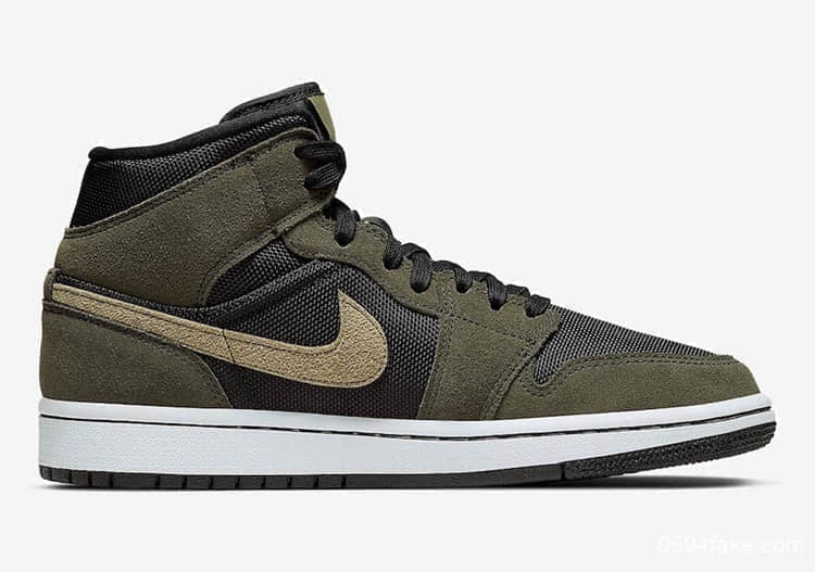 强烈的军事风格！工装搭配绝对养眼！Air Jordan 1 Mid即将发售！ 货号：BQ6472-030