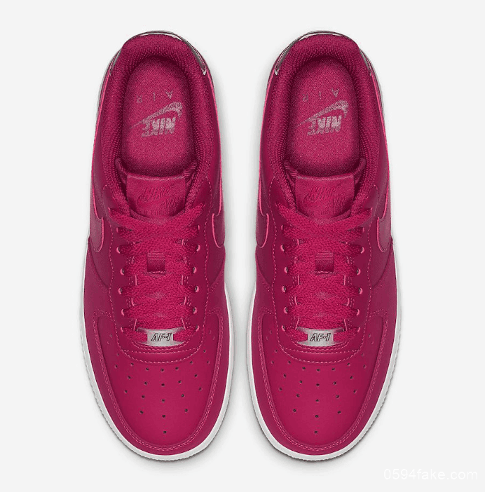 Nike Air Force 1全新配色登场!好看到溢出屏幕的玫粉色! 货号:AO2132-601