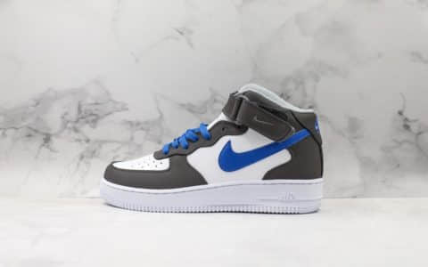 耐克Nike Air Force 1 Hi YOHOOD高帮空军一号咖蓝色原楦头原纸板打造纯正空军版型全掌内置气垫原盒配件中底钢印俱全 货号：778900-100