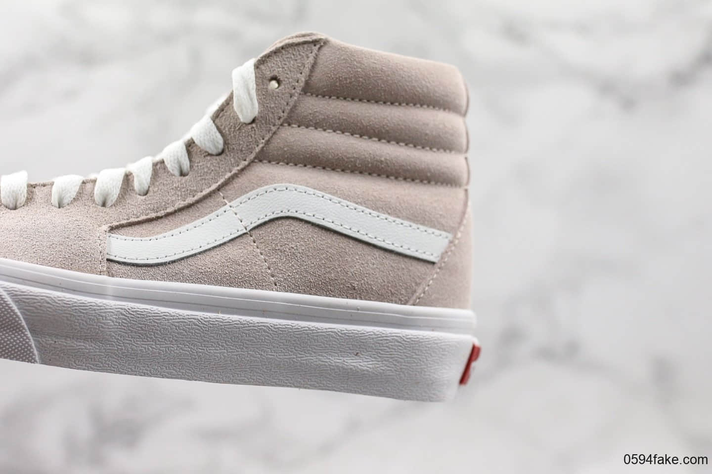 万斯Vans SK8-Hi高帮板鞋官方爆款粉色公司级带半码全麂皮材质 货号:VN0A4BV6V79