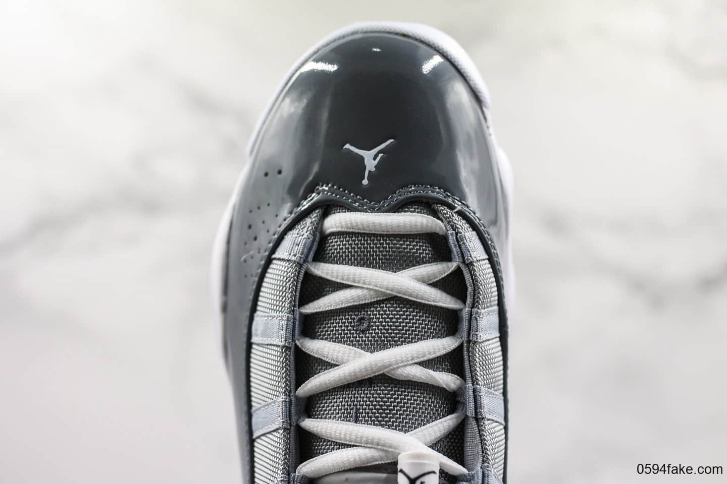 乔丹Air Jordan 6 Rings六冠王AJ6水泥灰纯原带半码 乔丹六代实战篮球鞋原厂碳纤维中底原装真猫眼 货号：322992-015