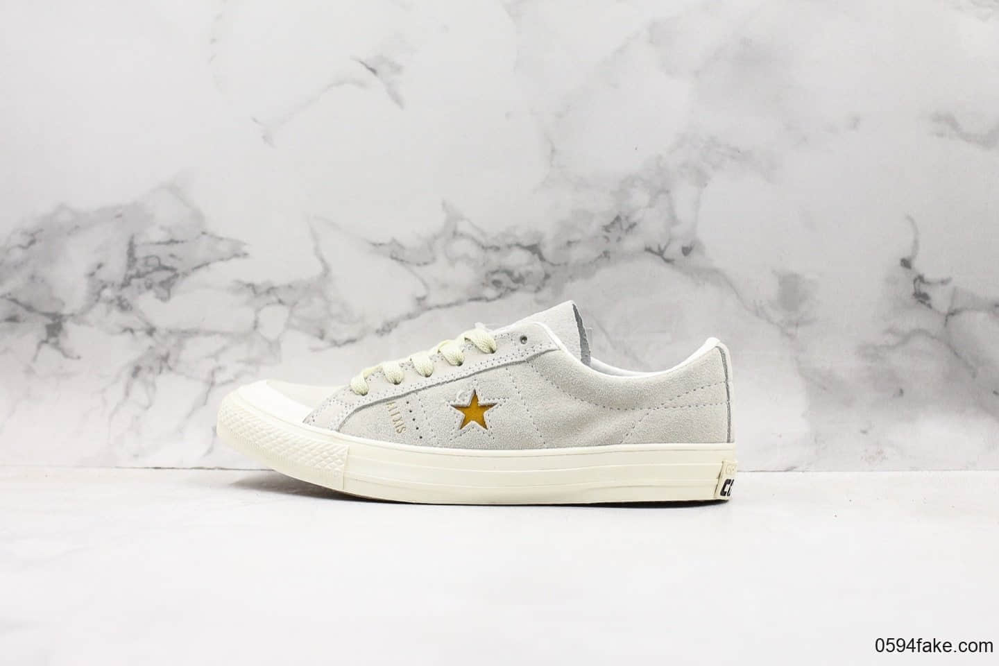 匡威Converse One Star 74 Fragment Navy One Star公司级版本木村一星新款正确硫化工艺 货号：166401C