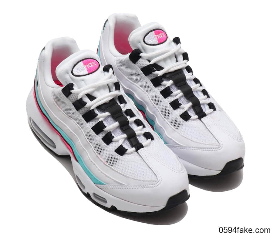 Nike Air Max 95新配色曝光!粉蓝撞色条纹吸睛利器! 货号:307960-117