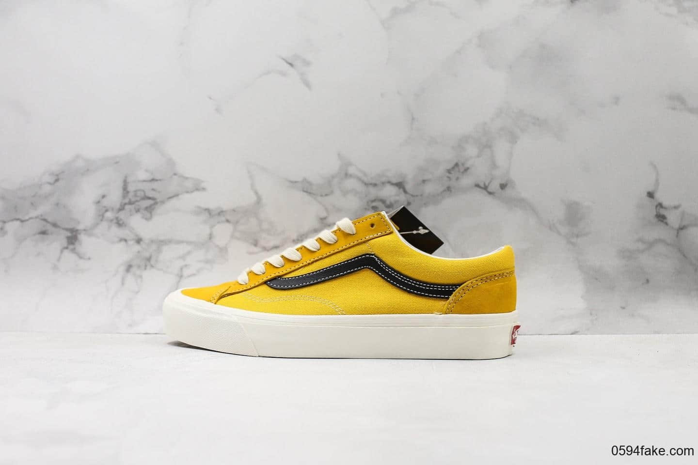 万斯Vault OG Style 36 LX真标硫化版本全新配色黑黄小头高端支线情侣滑板鞋 货号:VN0A4BVEVZ6