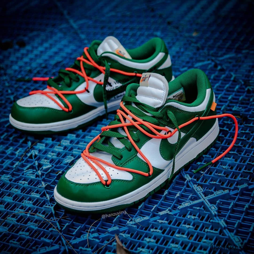 黄蓝Off-White x Nike Dunk Low实物图释出！是心动的感觉没错了！ 货号：CT0856-600